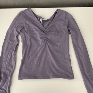 Purple H&M Crop Top XS